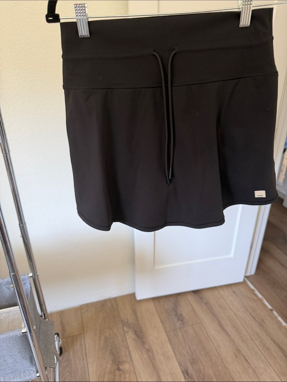 Vuori Black Drawstring Circle Skirt